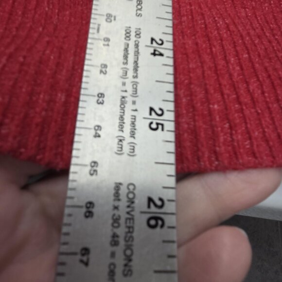 Old Navy Sweater Womens 2X Robbie Red V Neck Pullover Soft Knit Cozy Oversized - Picture 10 of 10